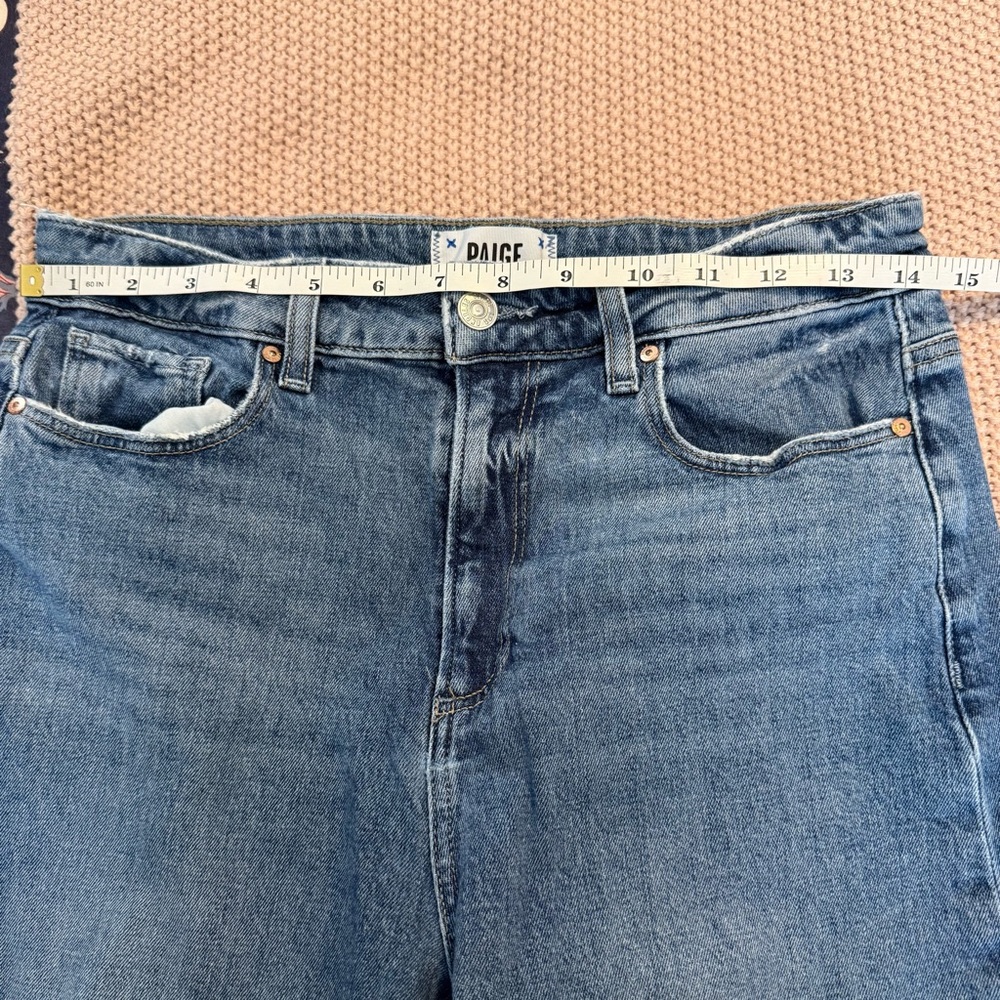 Paige Aneesa High Rise Wide Leg Cropped Jeans in Soulful size 29 - Picture 11 of 15
